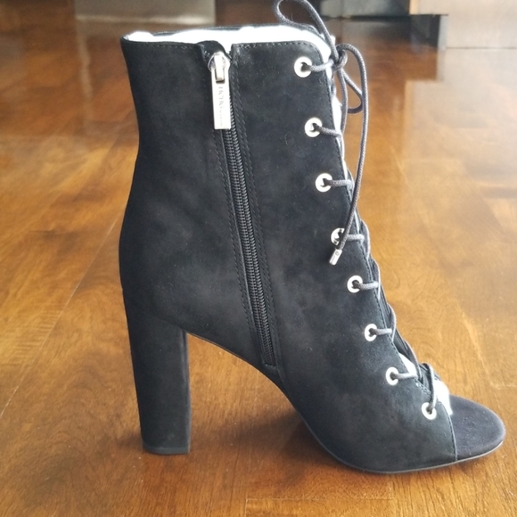 BCBG Black Suede Booties - Picture 3 of 5